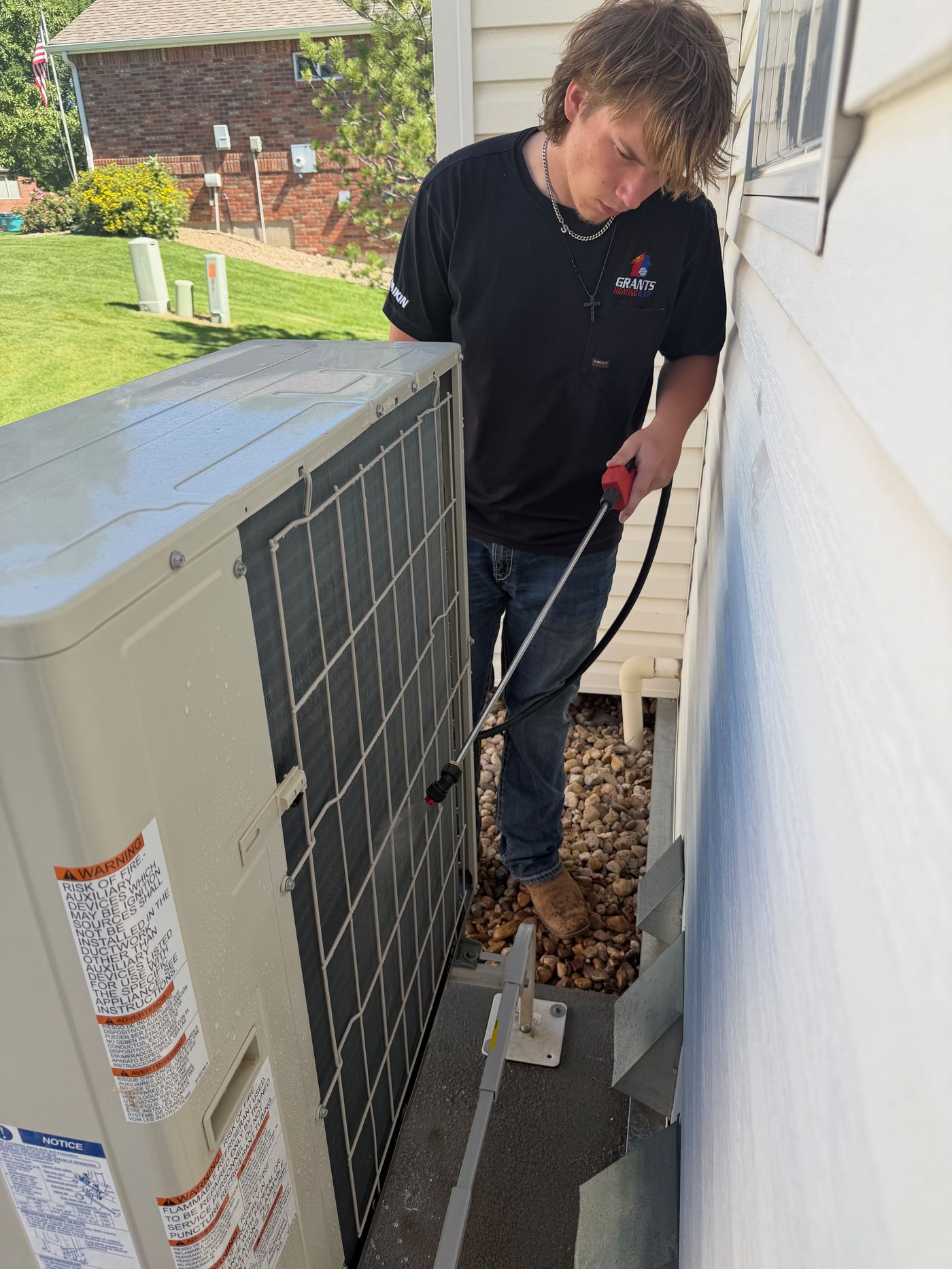 Heat pump coil cleaning at a Northern Colorado home